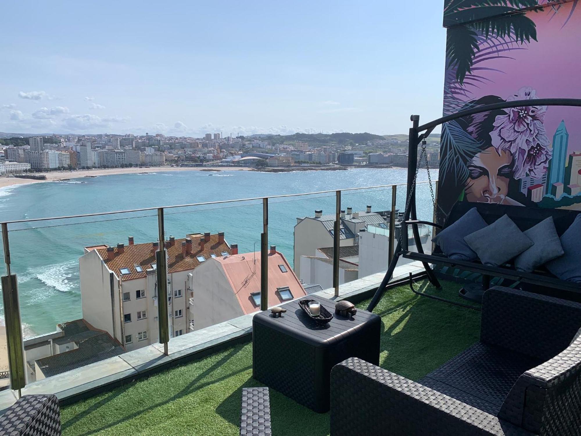 Apartamento Vistas Coruna 3 Habitaciones โอโกรูญา ภายนอก รูปภาพ